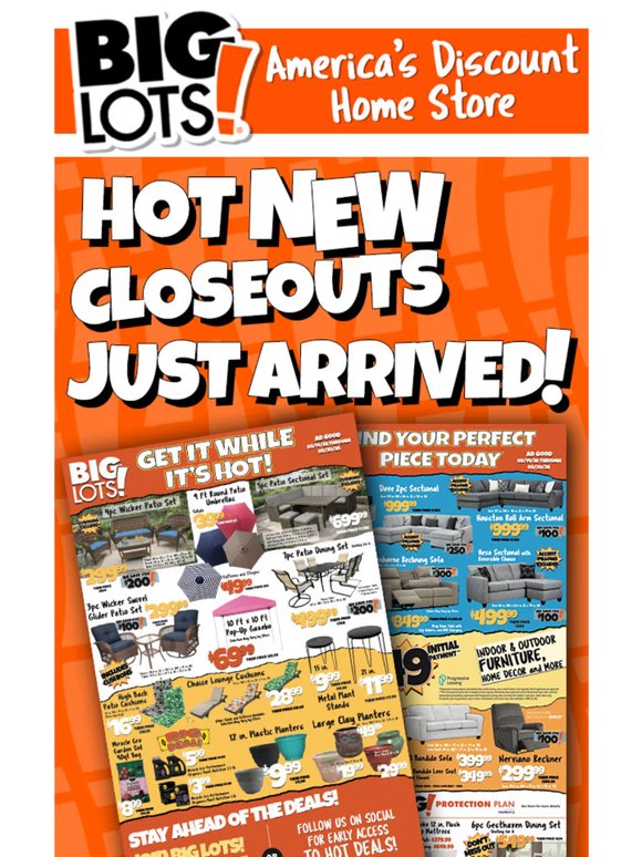 New Circular Alert! Fresh Closeouts Just Dropped! 🛒