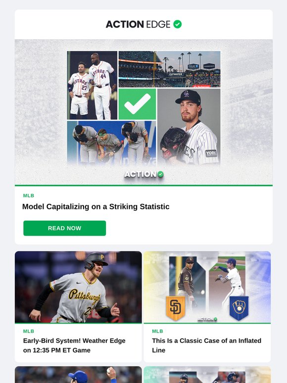 Early MLB Slate Value + A Late Gem