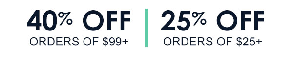 40% Off or 25% Off