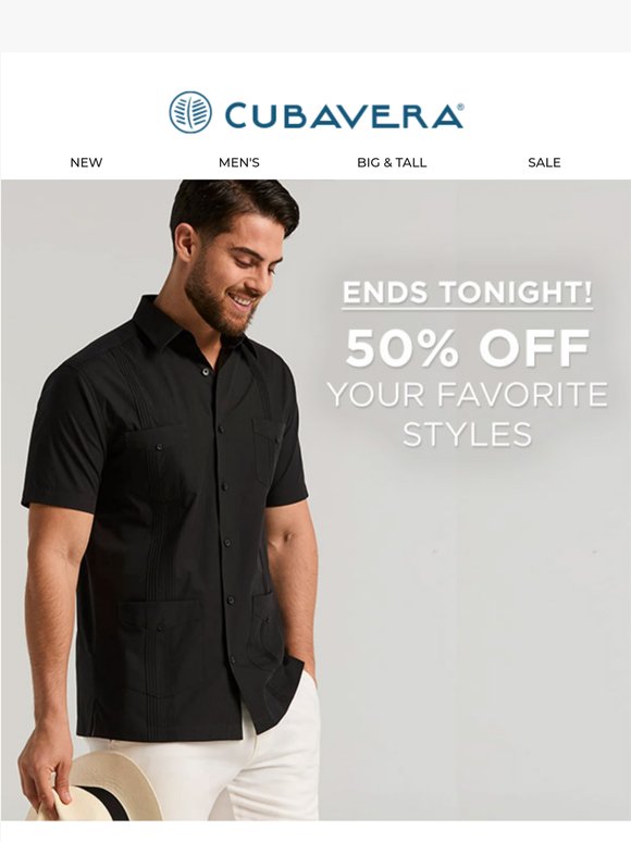 ⏰ ENDS TONIGHT: 50% Off Favorite Styles