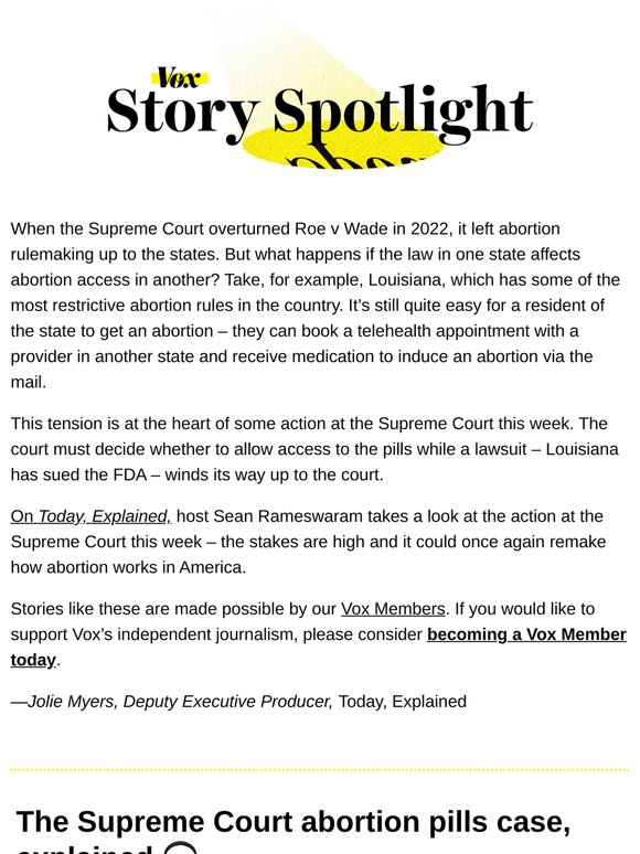 The SCOTUS abortion pills case, explained