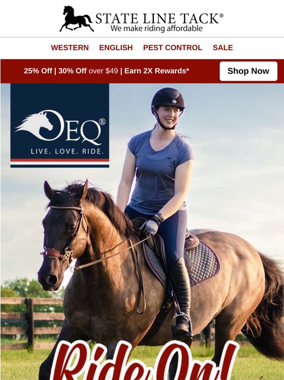 Ride More, Spend Less! Up to 70% Off Barn & Horse Gear!