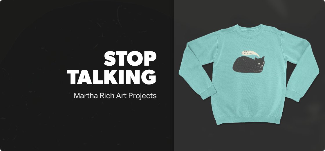 Stop Talking — 1566 / Pullover Crewneck / chalky mint