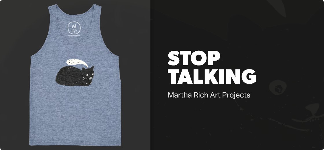 Stop Talking — 3480cvc / Tank / heather slate