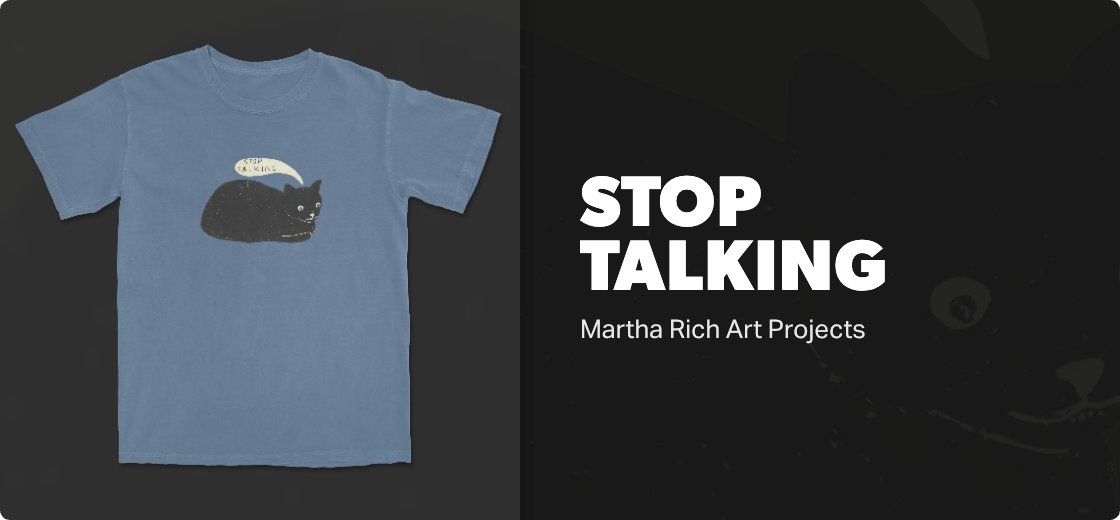 Stop Talking — 1717 / Tee / blue jean
