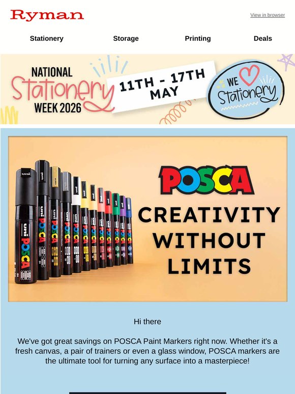 Big Savings On POSCA Paint Markers 😃