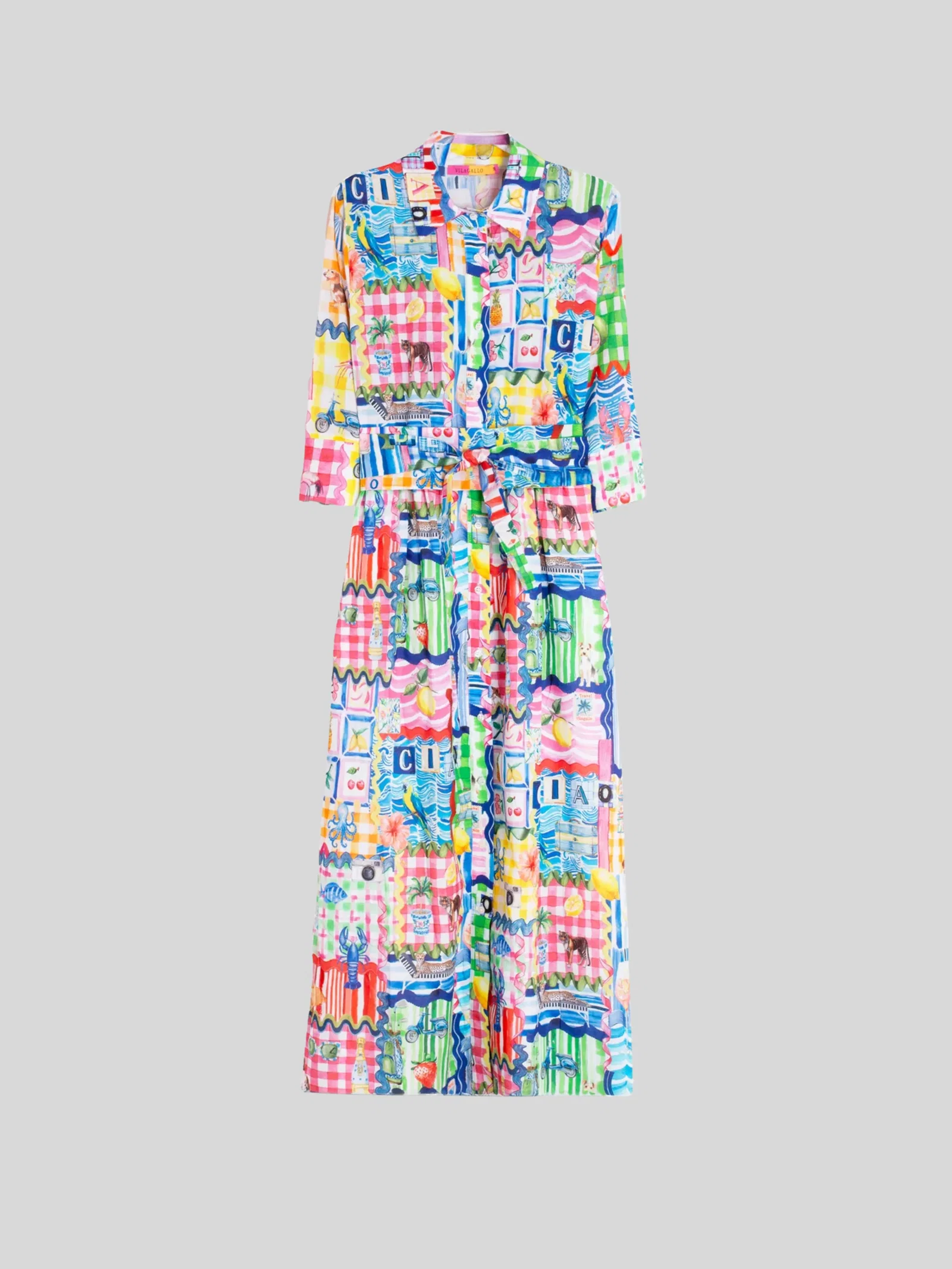 Image of Brenda Printed Shirtdress