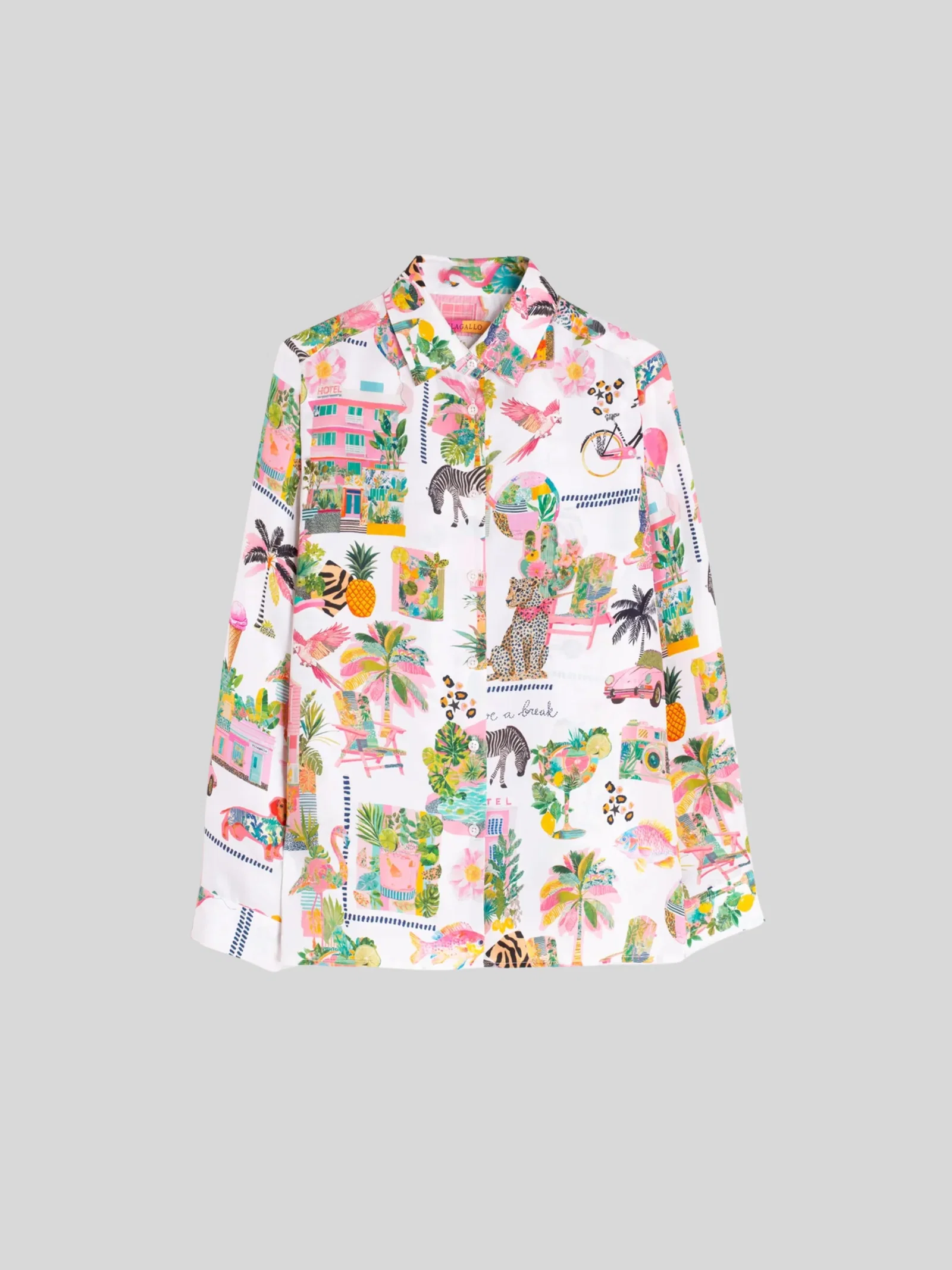 Image of Tea Blouse in Pink Panther