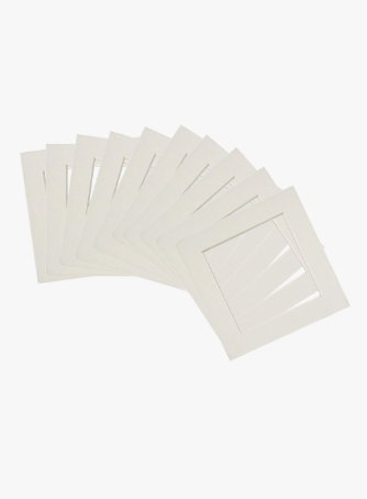 4" x 4" Picture Mounts for 6" x 6" Frame - Pack of 10