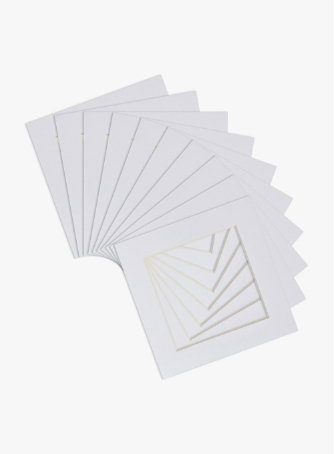 4" x 4" Picture Mounts for 6" x 6" Frame - Pack of 10