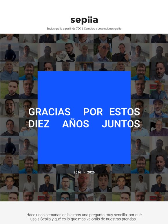 Celebramos 10 años contigo. Gracias por elegirnos.