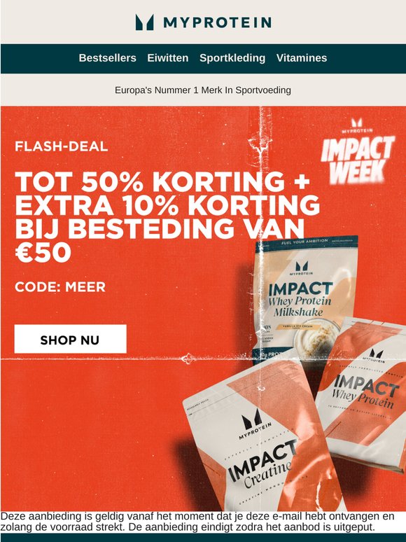 FLASH DEAL: 10% korting vanaf €50 🚀