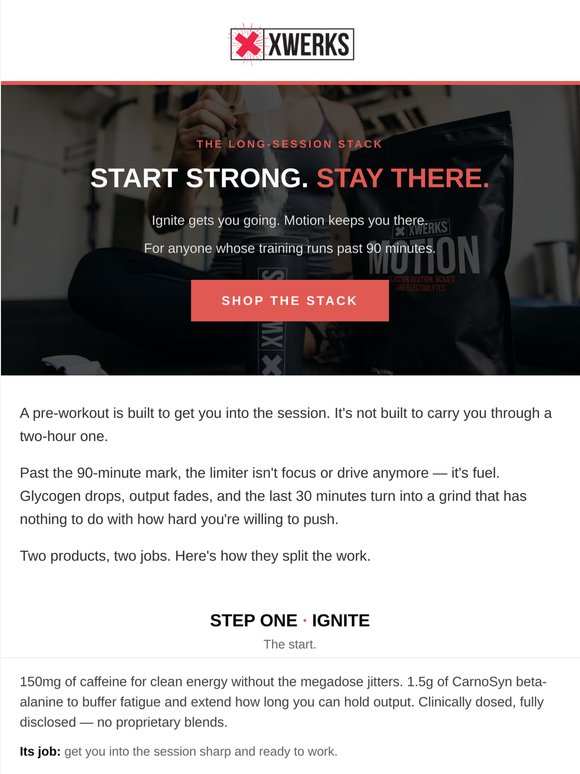Start strong. Stay there.