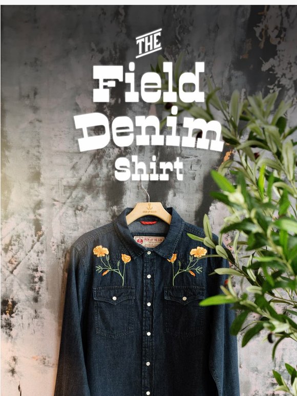 Poppy Stitching. Indigo Denim. Spring Style.