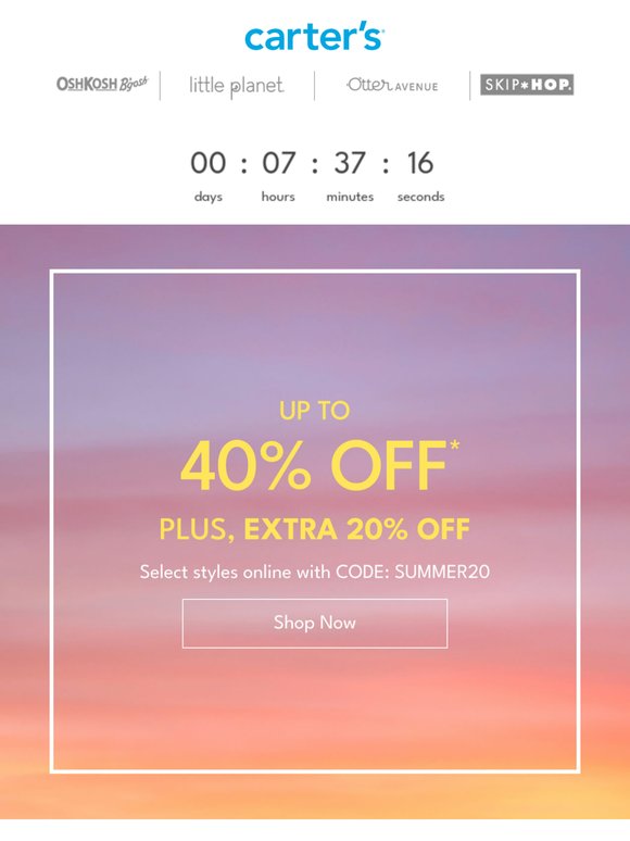 ENDS TODAY: EXTRA 20% off w/ code 👀👉