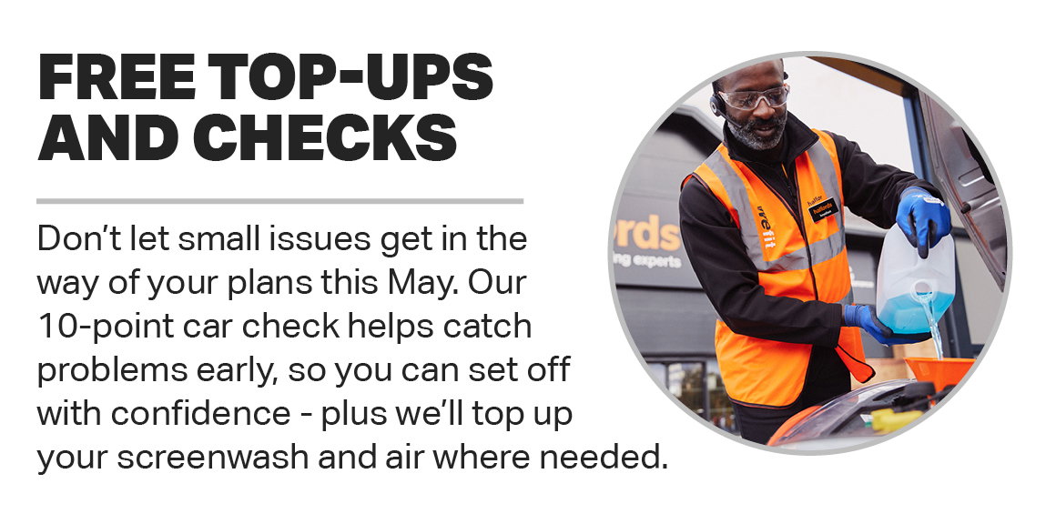 FREE TOP-UPS AND CHECKS
