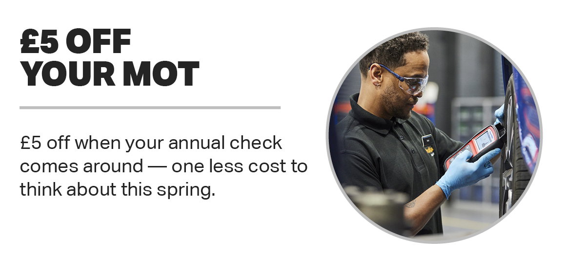 £5 OFF YOUR MOT