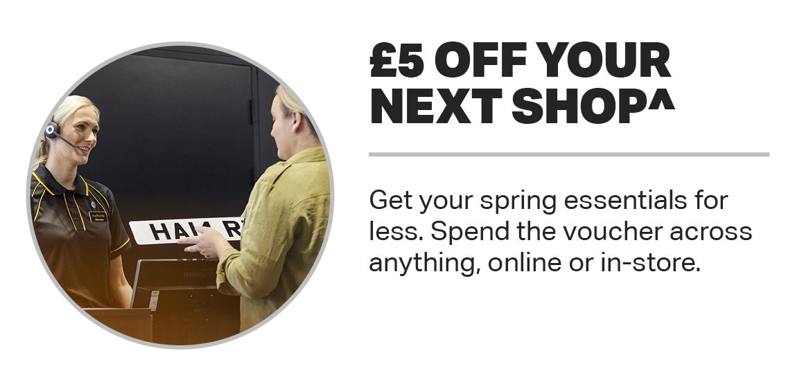 £5 OFF YOUR NEXT SHOP^