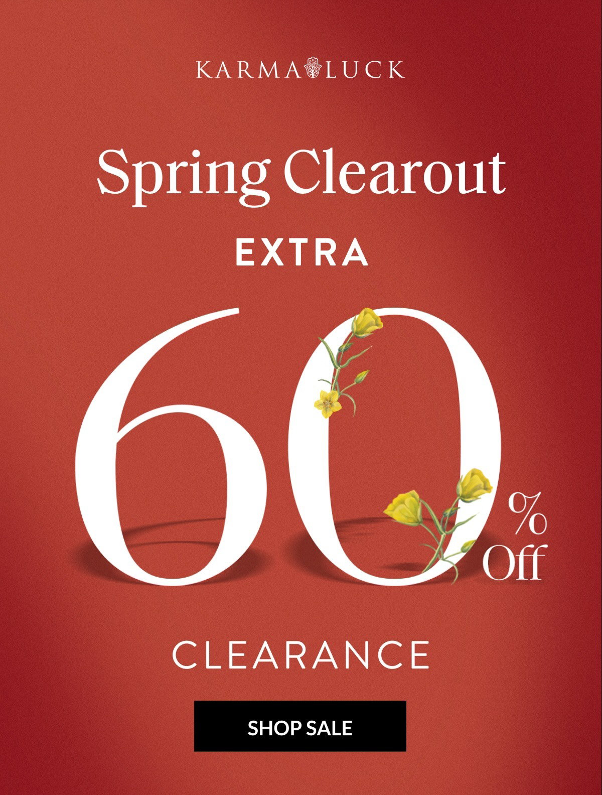 Spring Clearout EXTRA 60% Off CLEARANCE SHOP SALE