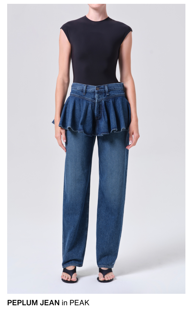 Peplum Jean in Peak
