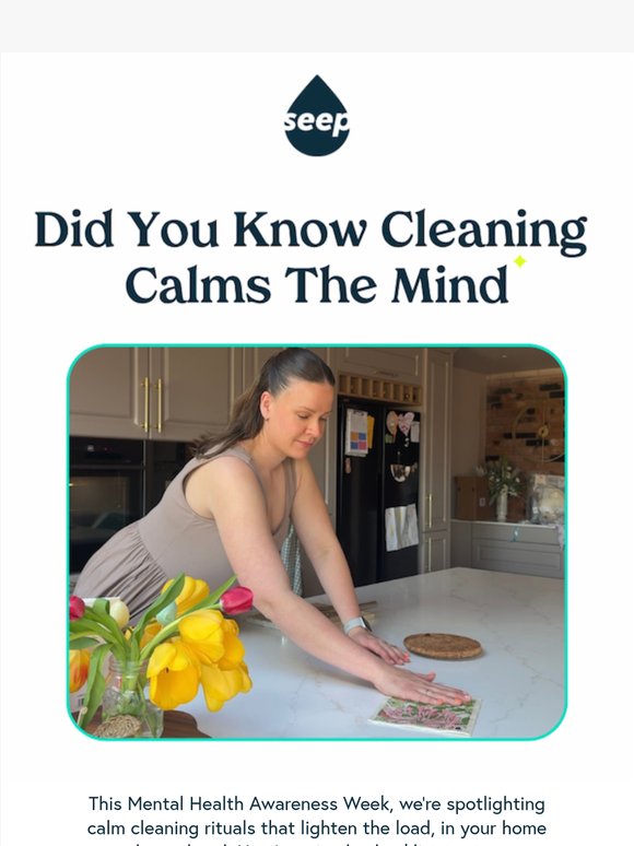 Why does cleaning feel calming?