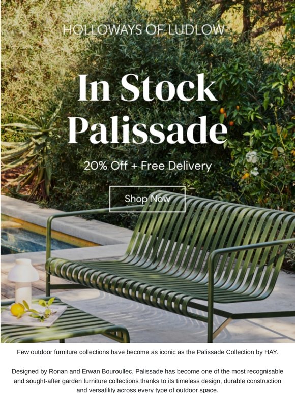 In Stock Palissade - 20% Off + Free Delivery