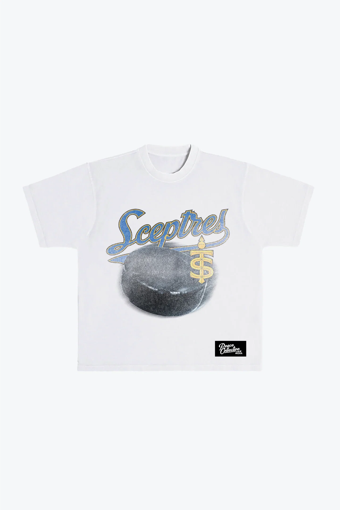 Image of Toronto Sceptres Puck Heavyweight T-Shirt - White
