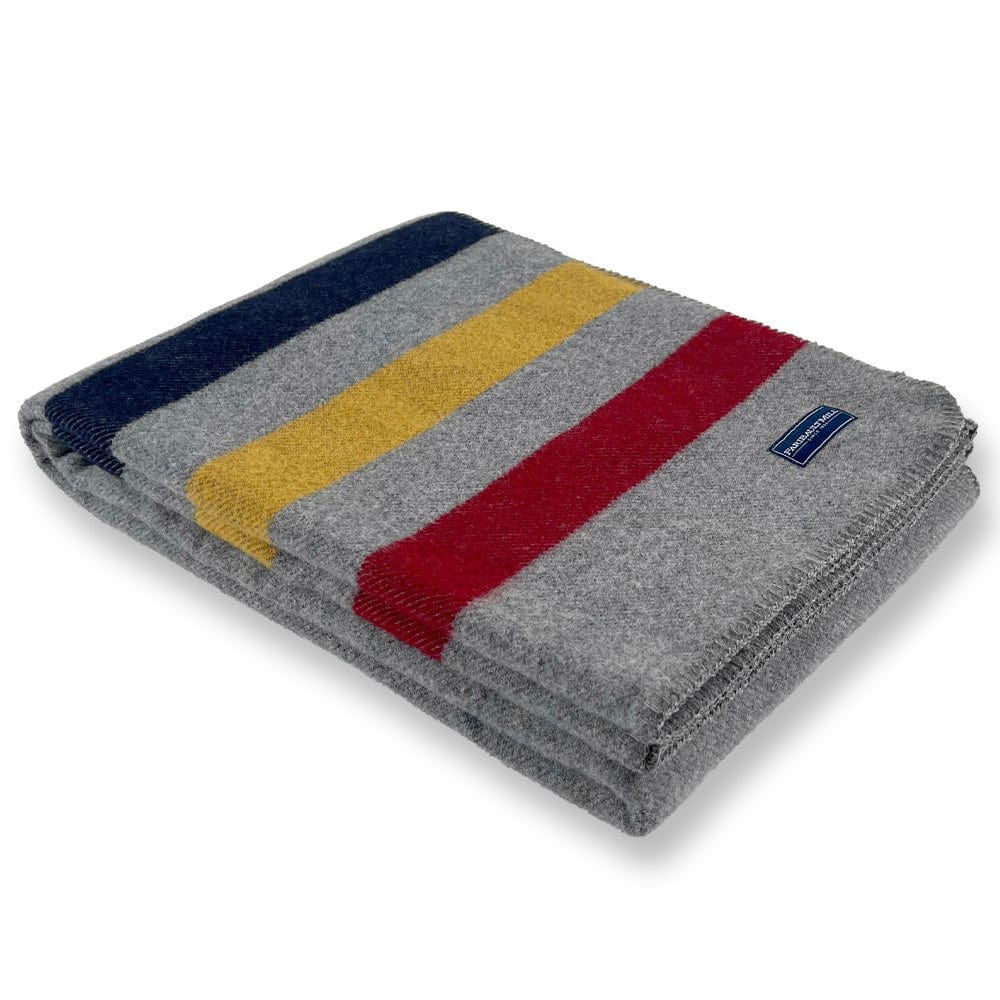 Image of Frontier Wool Throw Blanket - Gray