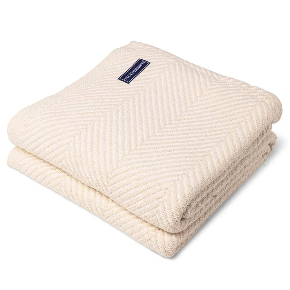 Image of Monhegan Cotton Throw Without Fringe - Natural