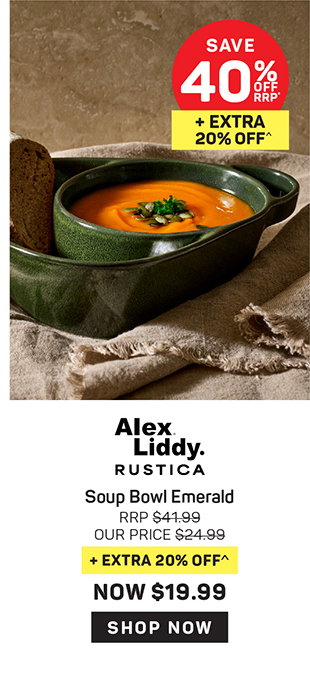 Alex Liddy Rustica II Soup Bowl Emerald