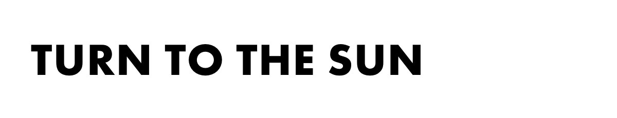 Turn to the sun