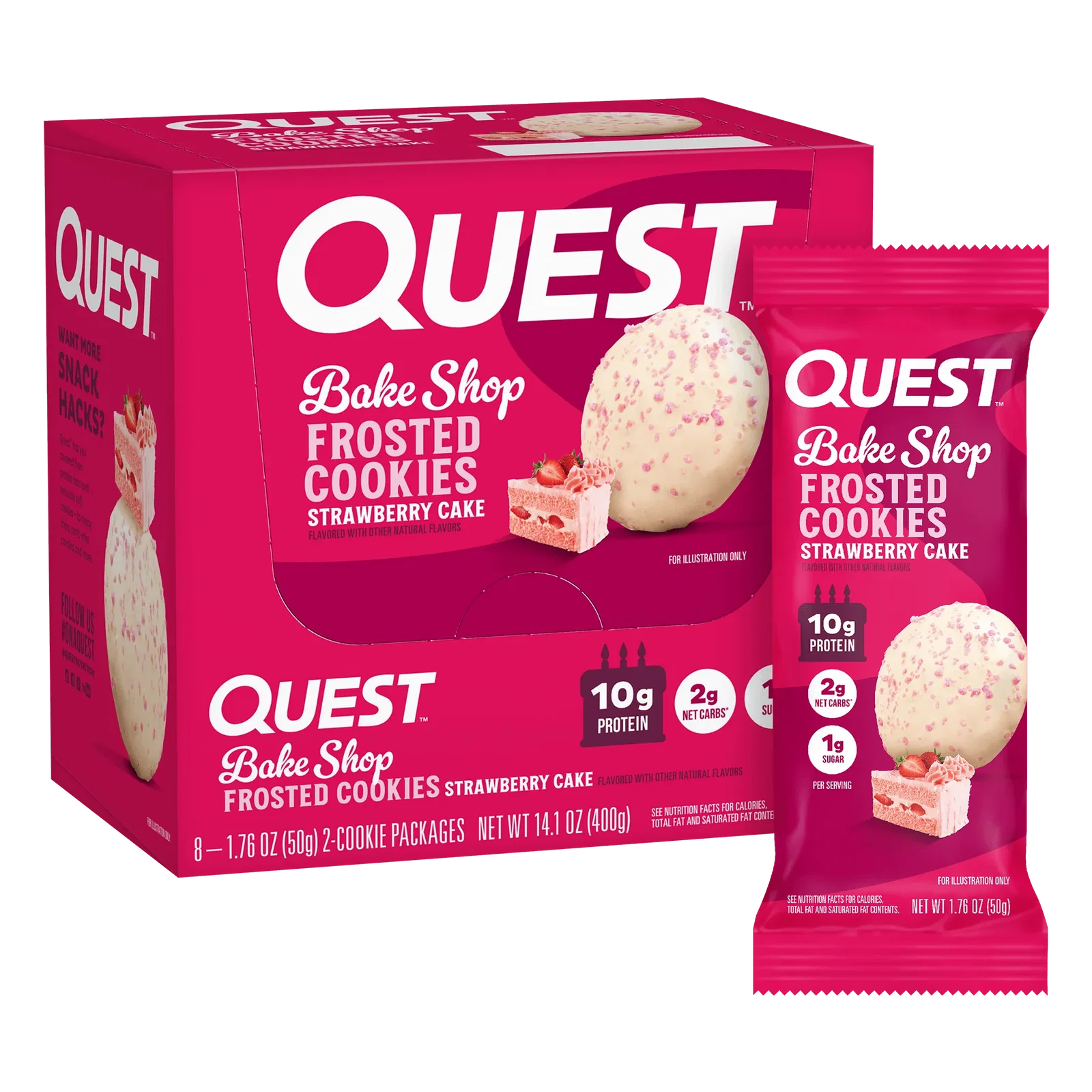 Image of Strawberry Cake Frosted Cookies Twin Pack