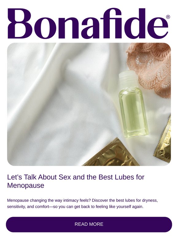 Make intimacy more comfortable during menopause 💧