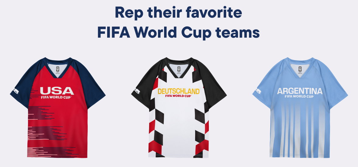 Rep their favorite FIFA World Cup teams