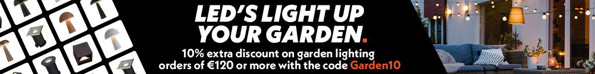 Banner featuring the campaign: LEDs get the job done. Up to 35% off selected lighting.