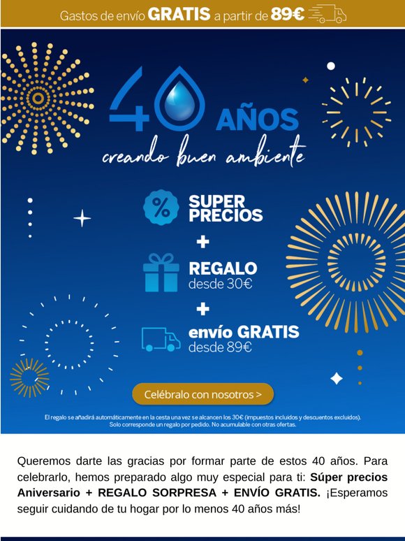 🎉 40 años no se cumplen cada día. ¡Queremos celebrarlo contigo!