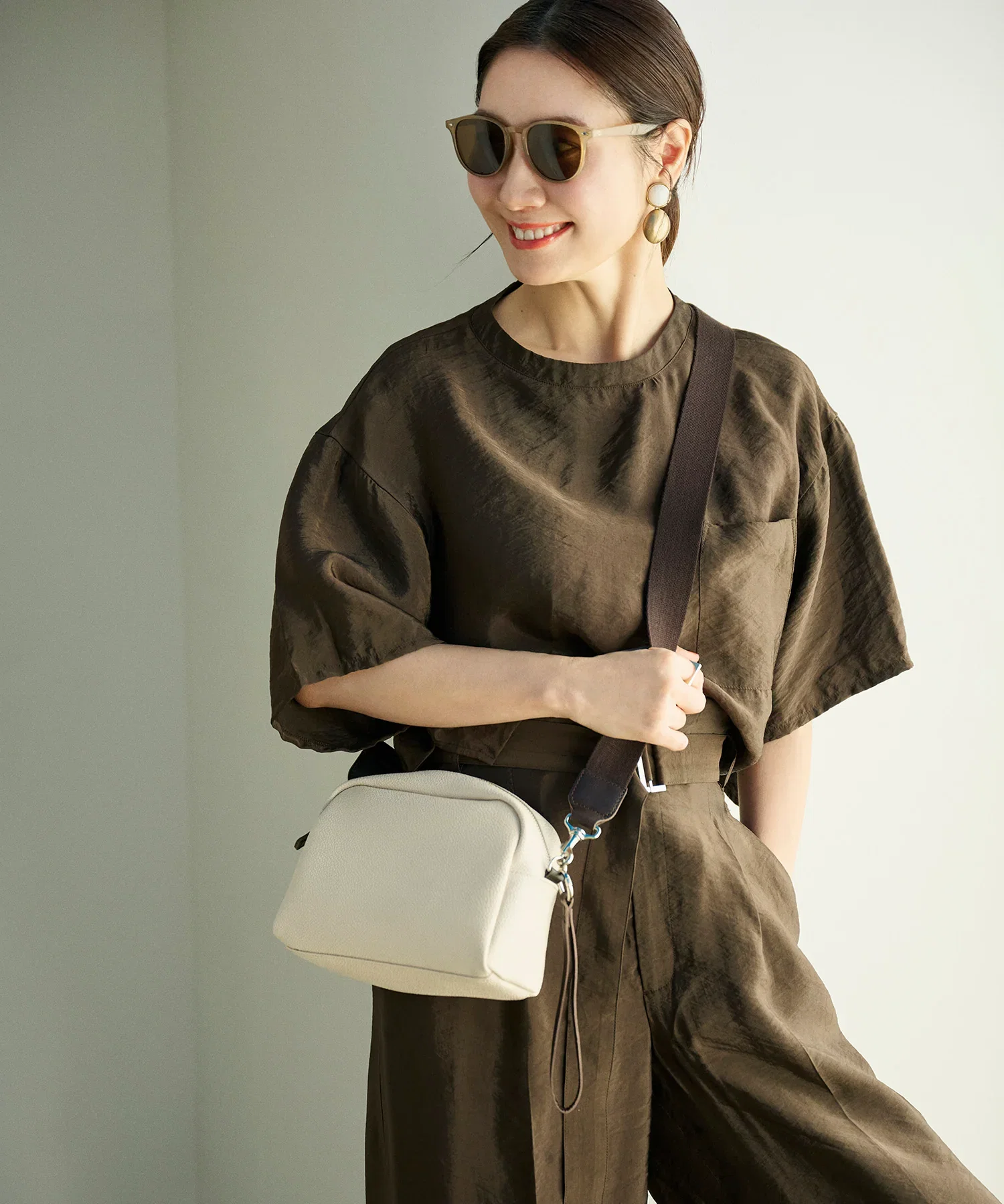 Image of 【東原妙子×TOPKAPI】SCOTCH GRAIN スコッチグレイン 3way ラウンド ショルダーバッグ