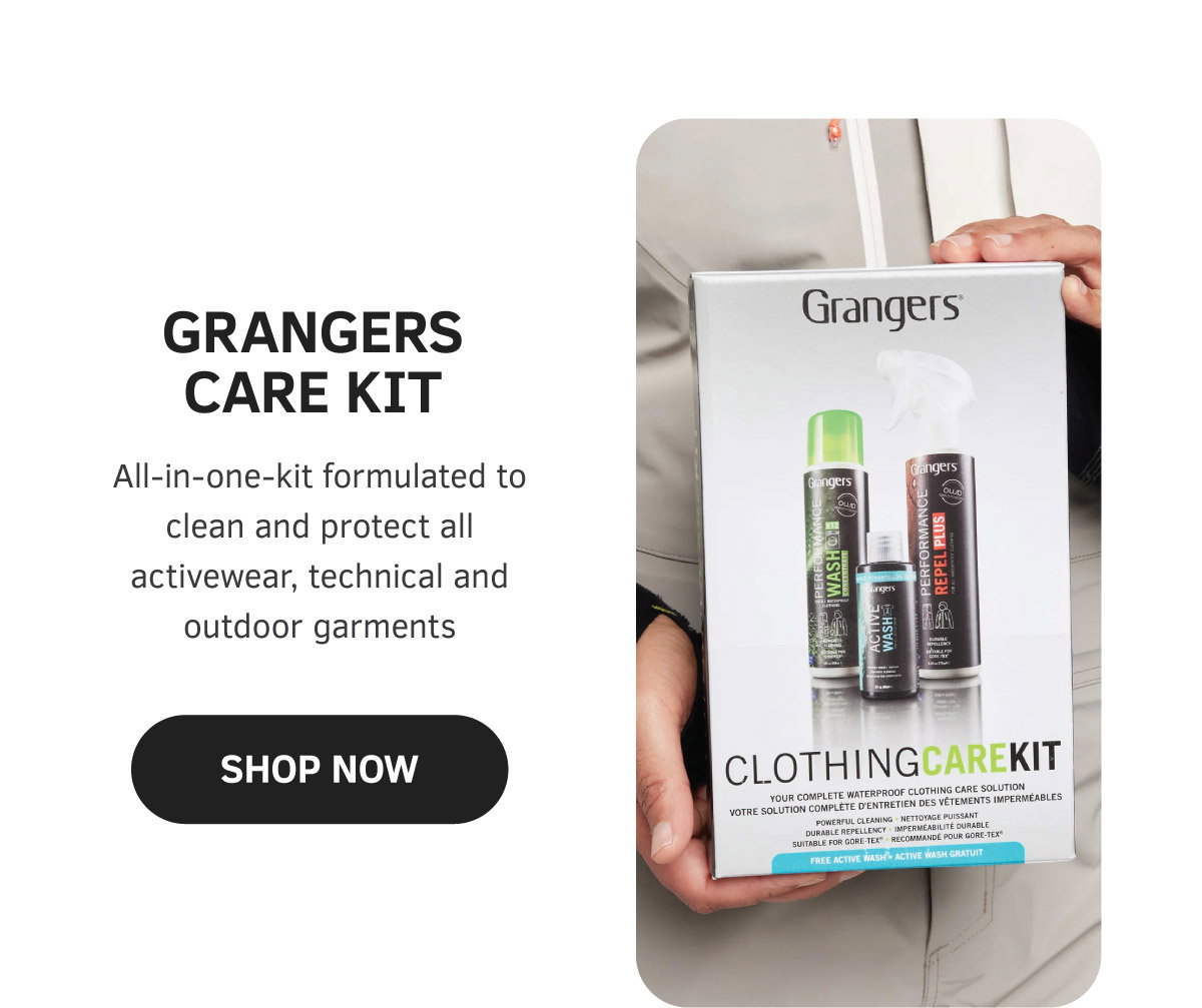 Shop Grangers Care Kit | All-in-one-kit formulated to clean and protect all activewear, technical and outdoor garments