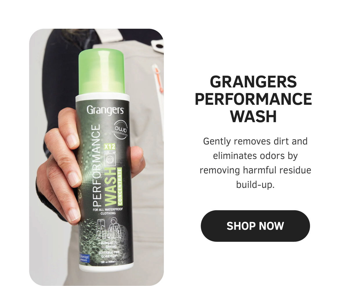 Shop Grangers Performance Wash | Gently removes dirt and eliminates odors by removing harmful residue build-up.
