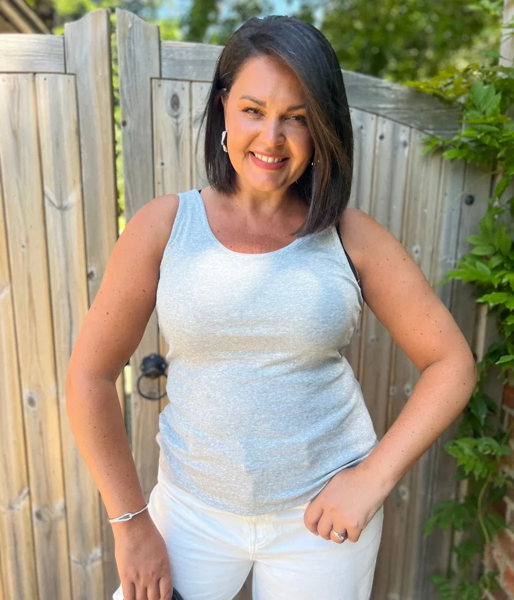 Image of Grey Cotton Rich Secret Support Vest Top