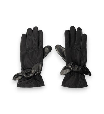 Guantes de piel Ria negro