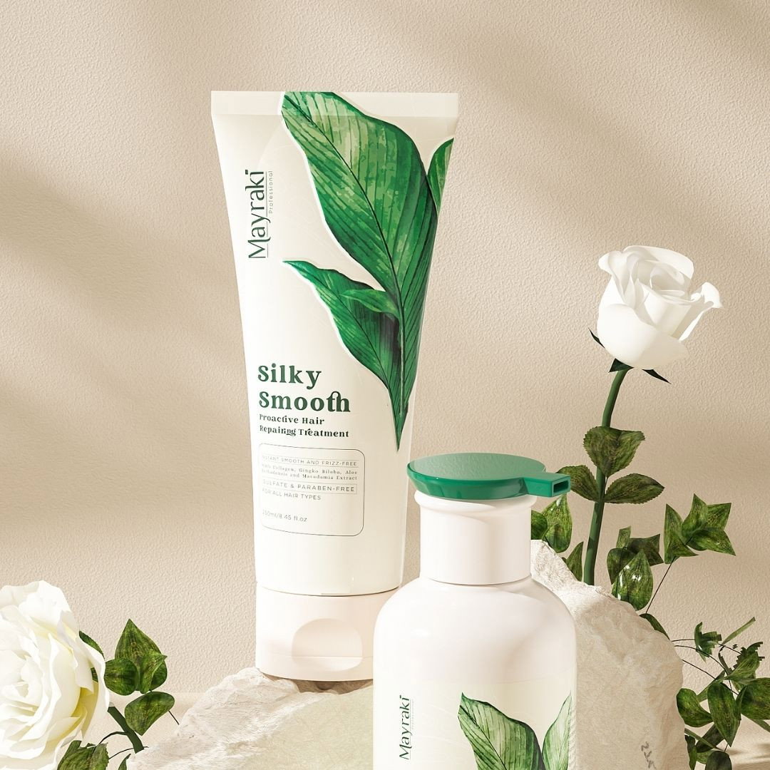 Image of Mayraki Silky Smooth Proactive Hair Repairing Treatment  - Best hair treatment for damaged hair, hair breakage treatment