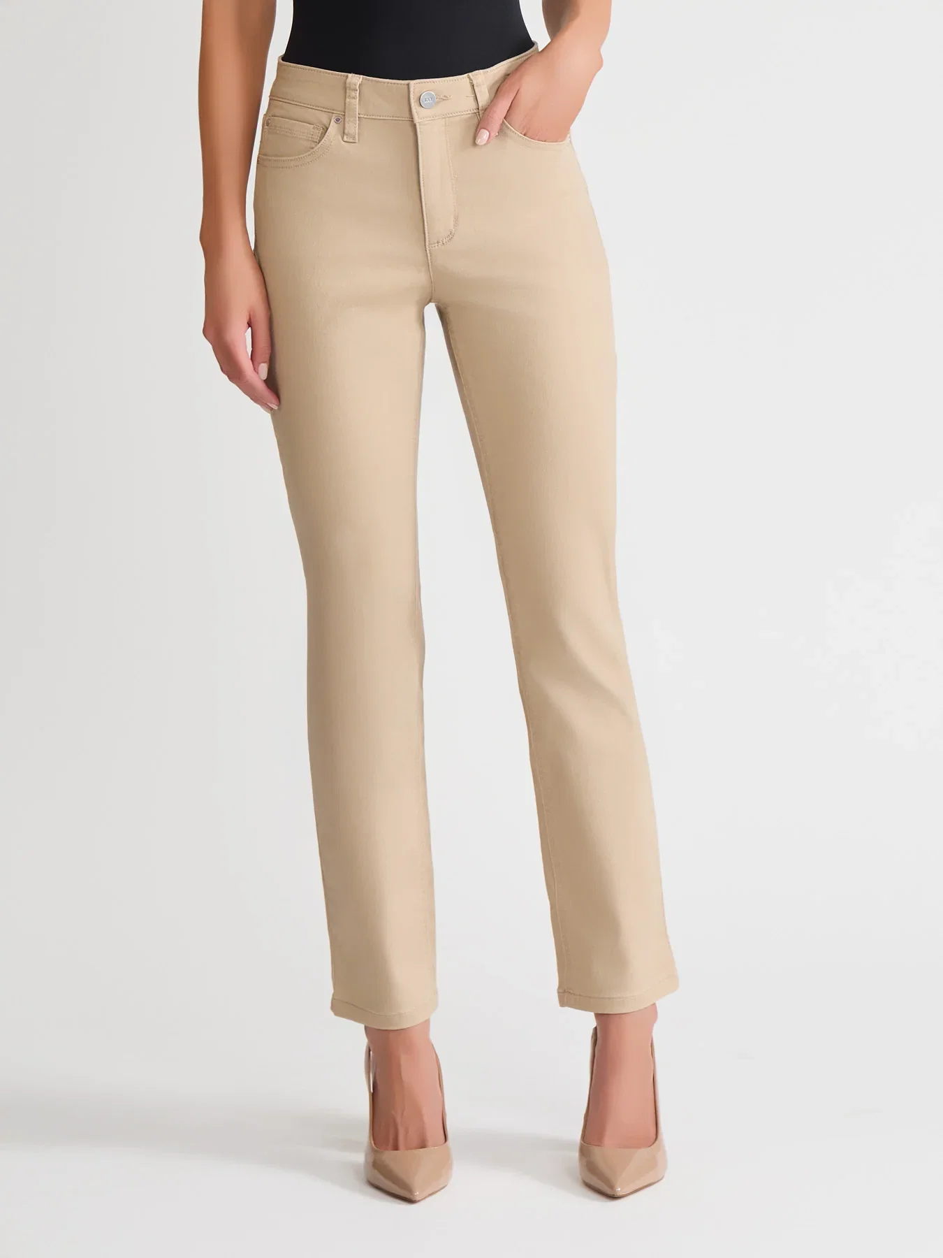 Image of Lexington Straight Leg Jeans, Jones Khaki