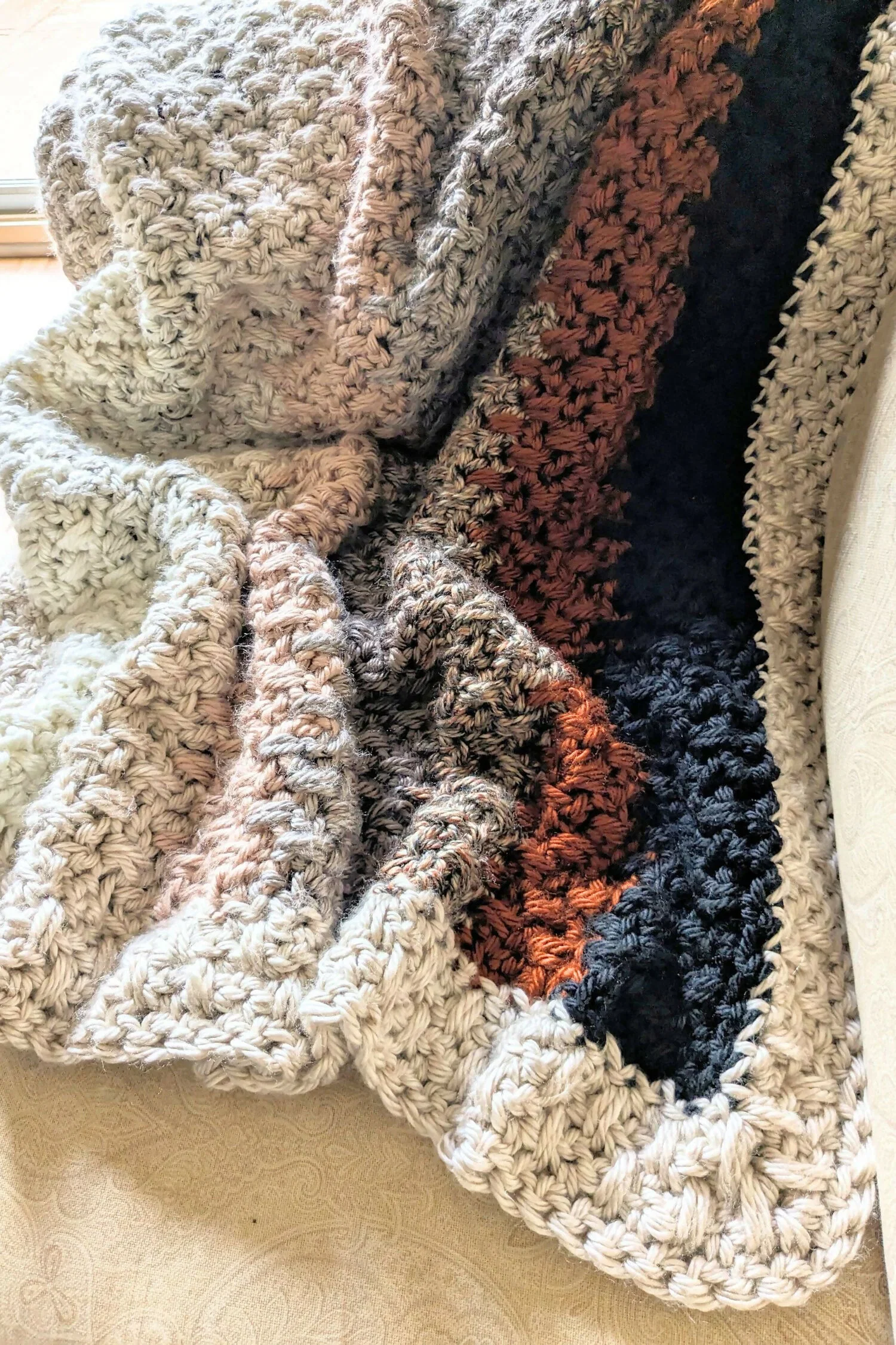 Image of Cozy Double Crochet Spike Stitch Baby Blanket (Crochet)