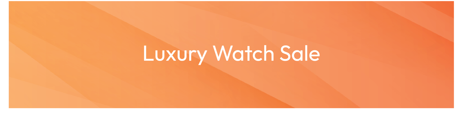 Luxury Watch Sale