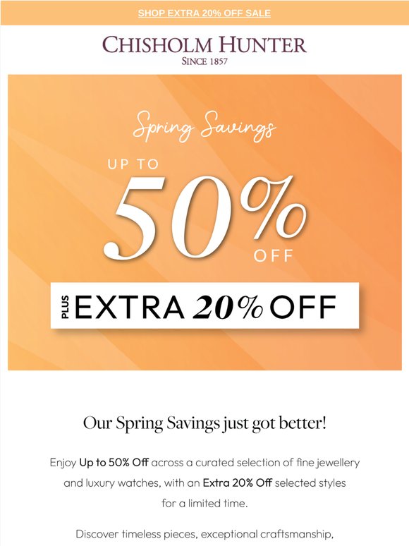 Luxury Looks. Unmissable Savings. 💎