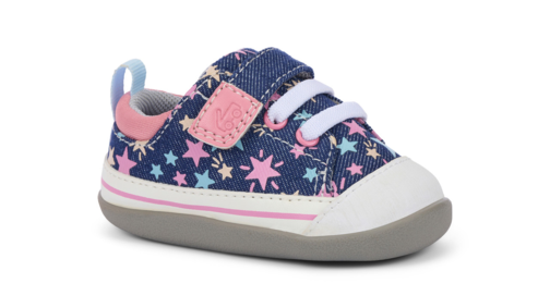 Stevie Mini Navy Denim/Stars