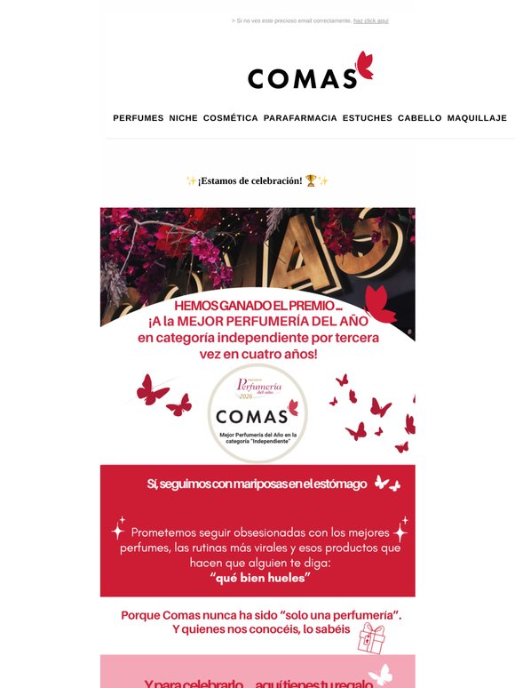 Mejor Perfumería del Año: el premio también es tuyo ✨
