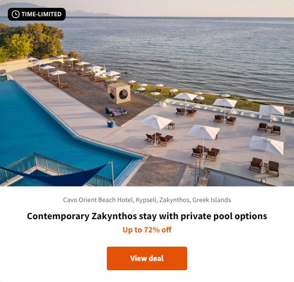 Contemporary Zakynthos stay with private pool options