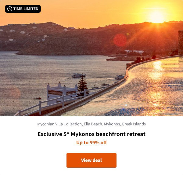 Exclusive 5* Mykonos beachfront retreat